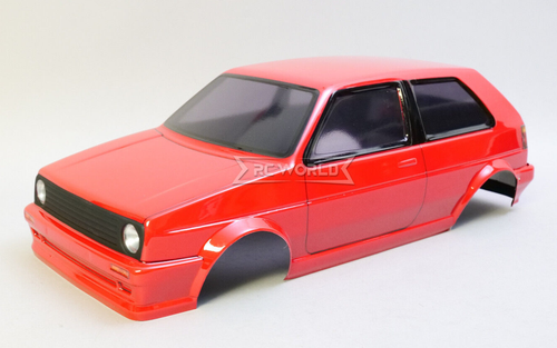 Rc Hp Rabbit 1/10 RC Car BODY Shell VW GOLF RABBIT Body -RED- *FINISHED*