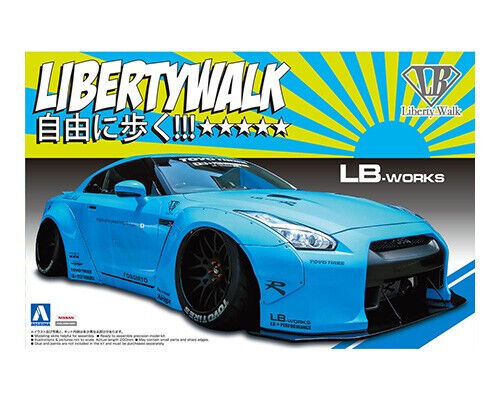 Aoshima 1/24 NISSAN GT-R LB Works R35 SKYLINE Ver.1 Plastic Model Kit