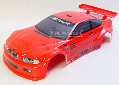 1/10 RC BMW E46 M3 RC Car BODY Shell 200 mm *Painted* -RED-