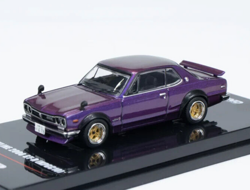 1/64 NISSAN SKYLINE 2000 GT-R KPGC10 Diecast Model Car -PURPLE-