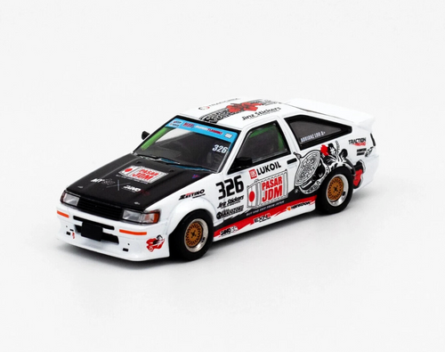 1/64 Die Cast TOYOTA COROLLA AE86 Levin Trackers Racing Model Car