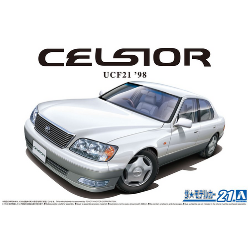TOYOTA セルシオ コレクション 23cm 8kg Aoshima 1/24 TOYOTA CELSIOR 1998 UCE21 LS430 Plastic Model Kit