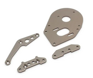 Kyosho OPTIMA 1987 WC Parts HD PLATE SET *GUN METAL* #OT264GM