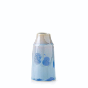 Modern Crystalline Bud Vase - Cobalt