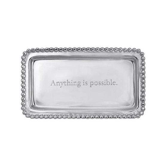 Anything Is Possible Beaded Statement Tray