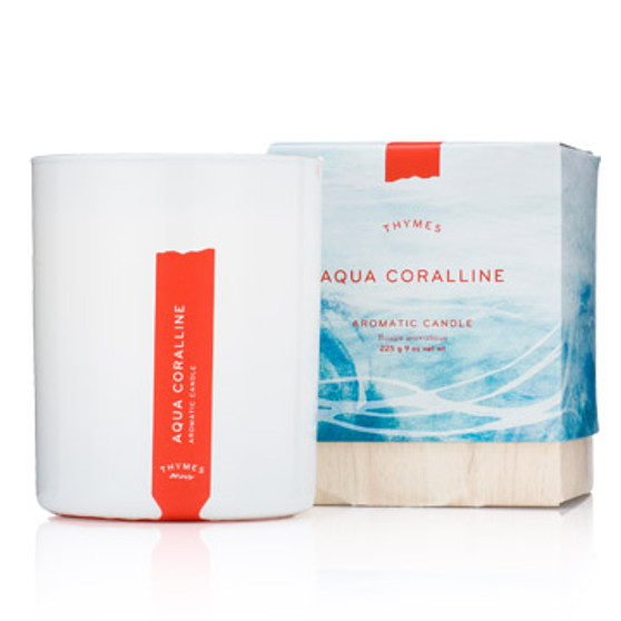 Aqua Coralline Poured Candle