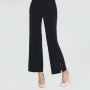 Center Seam Front Slit Ankle Pant