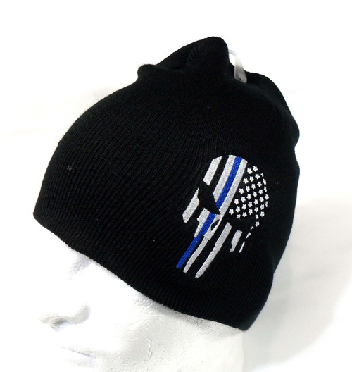 TBL Punisher Watch Cap Beanie Winter Ski Hat Toboggan Cap (Respect Those That Serve)