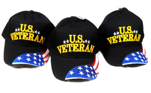 (3 Pack) United States Veteran Miltary Hat Baseball Cap (You Are Appreciated)