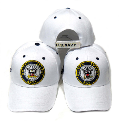 (3 Pack) U.S. Navy United Sates Navy with Seal Officially Licensed Baseball Cap Hat