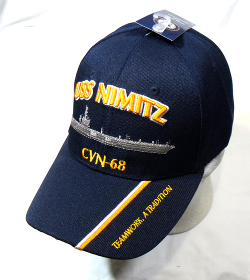 USS NIMITZ CVN-68 US NAVY SHIP HAT OFFICIALLY LICENSED BASEBALL CAP