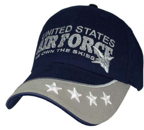 US AIR FORCE WE OWN THE SKIES OFFICIALLY LICENSED Military Hat Baseball cap 