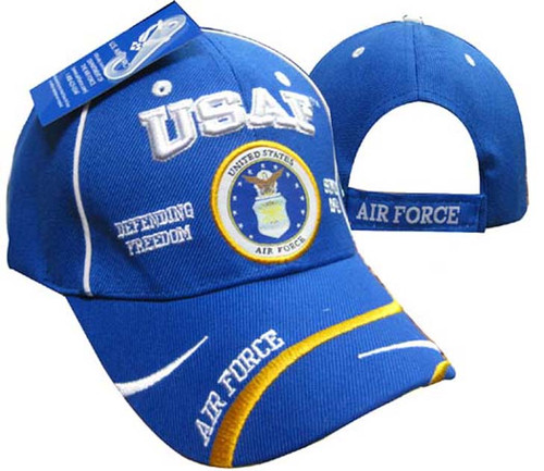 U.S. Air Force Defending Freedom OFFICIALLY LICENSED With Seal Baseball Cap Hat 