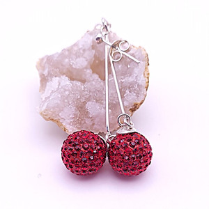 Dangle Crystal Ball Earrings Dangle Crystal Ball Earrings