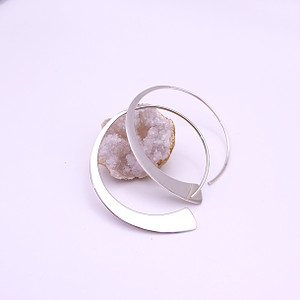 Silver Threader Hoop