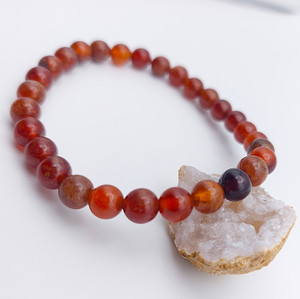 Orange Garnet Stretch Bracelet Orange Garnet Stretch Bracelet
