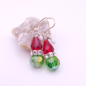 Crystal Grinch Earrings