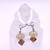 Topaz and Sand Opal Crystal Earrings