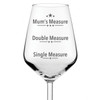 Mum's Measure Funny Wine Glass