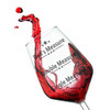Dads Measure Novelty Red Wine Glass