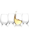 Set of 4 Crystal Stemless White Wine Glasses