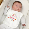 Personalised 1st Xmas Baby Bib