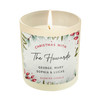 Personalised Scented Candle for Xmas