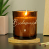 Personalised Scented Candle for Bridesmaid