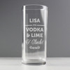Personalised Vodka Hiball Glass