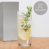 Personalised Gin Glass with gift box