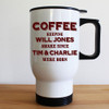 Personalised White Travel Mug for Dads