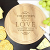 Personalised Full of Love Wooden Chopping Board