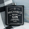 Personalised Gin Design Hip Flask