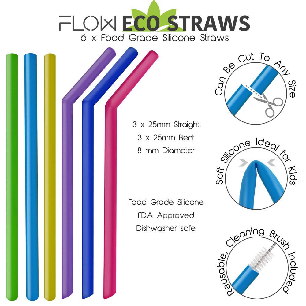Silicone Straws | The Kitchen Gift Company