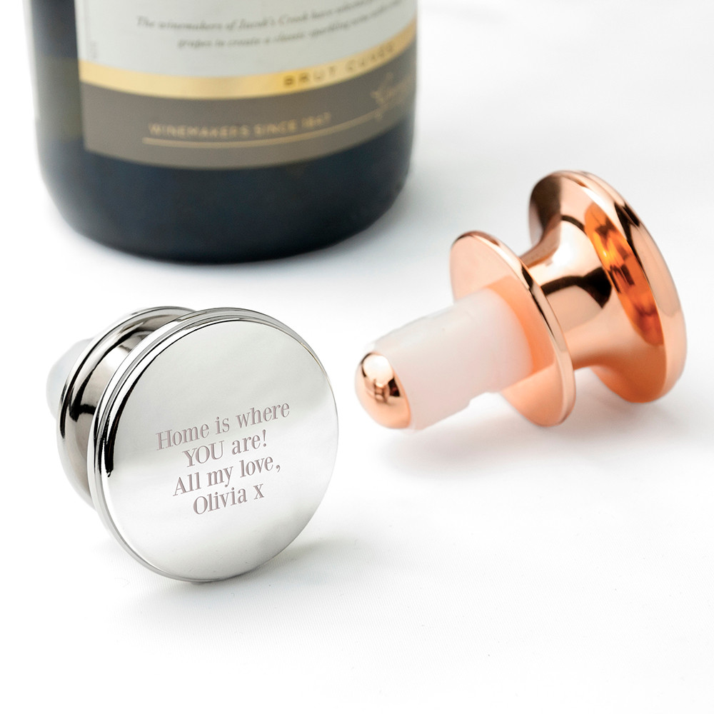 Personalised Engraved Wine Bottle Stopper The Kitchen Gift Company