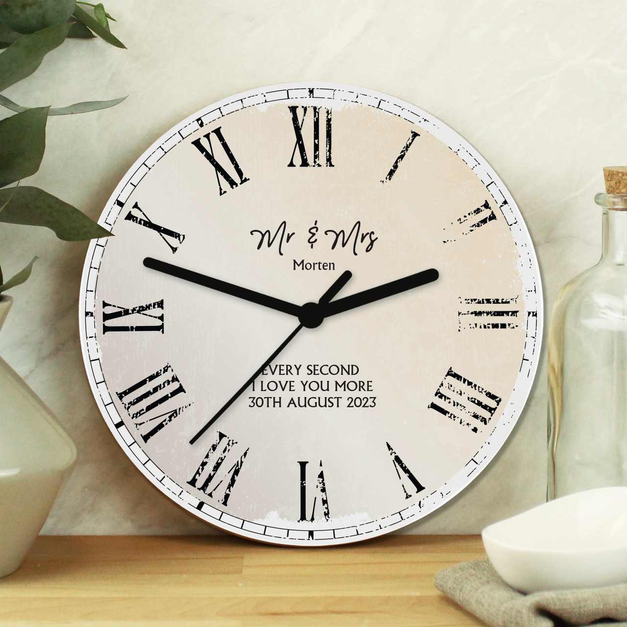Wedding Gift Wall Clock | CafePress