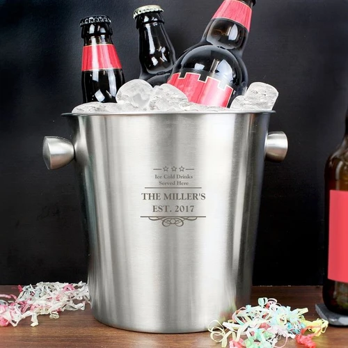 Personalised Stainless Steel Beer Bucket