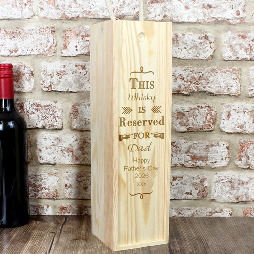 Personalised Whisky Box for Dad
