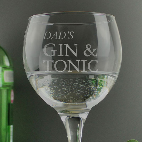 Custom Gin and Tonic Glass Etched Cocktail Glass, Gin Glasses, Gin Gifts,  Personalized Lowball Glass 