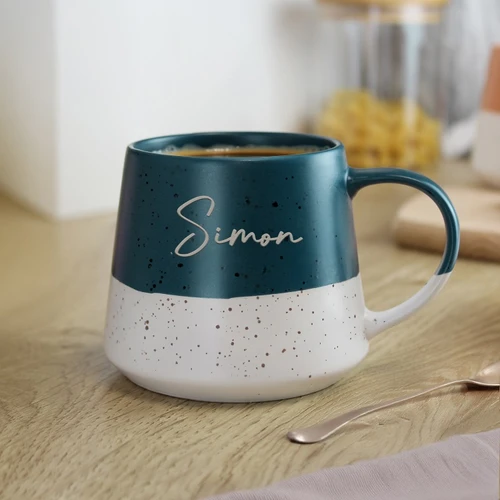 Personalised Speckled Ceramic Coffee Mug