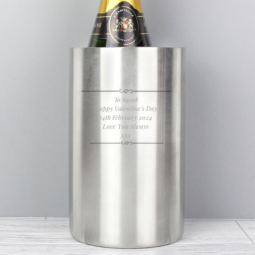 Personalised Wine Chiller Valentine's Day Gift