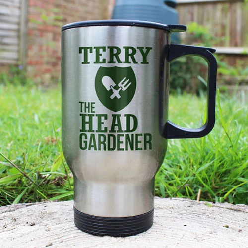 Presonalised Head Gardeners Thermal Mug