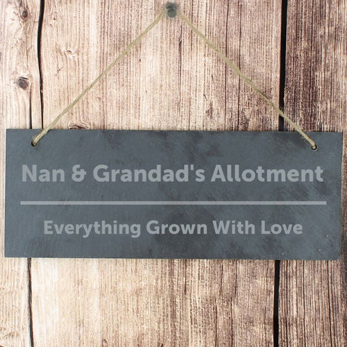 Personalised Nan & Grandad's Allotment Sign