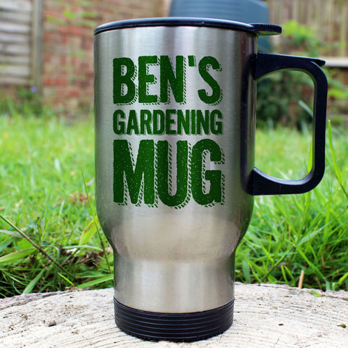 Personalised Stainless Steel Outdoor Gardening Mug