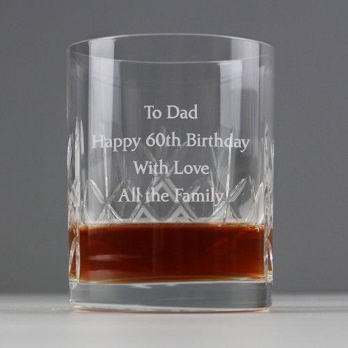 Personalised Crystal Whisky Glass