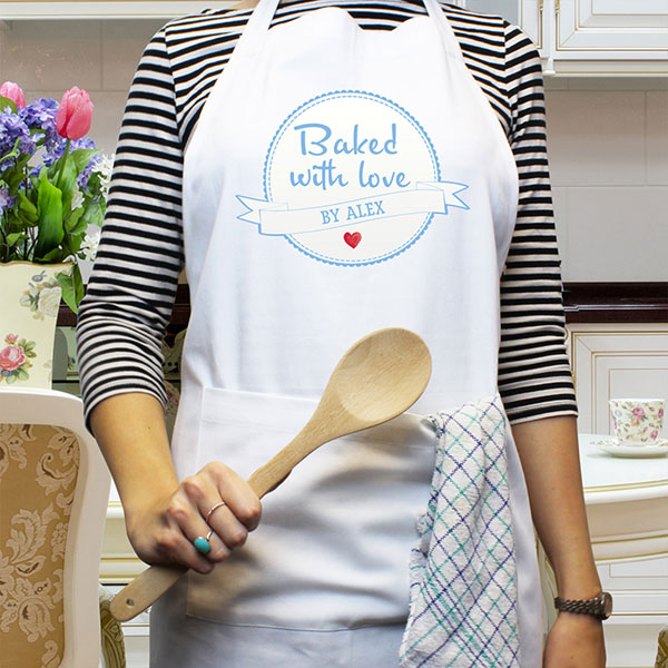 Baked With Love - Personalized Apron With Pocket – Macorner