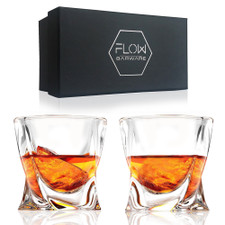 Twisted Whisky Glasses by FLOW barware