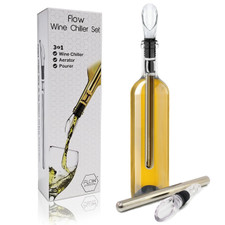 FLOW Barware Wine Chiller Aerator & Pourer Set