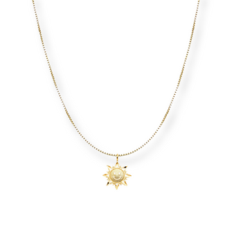 BRIGHTEST OF THE STARS SUN PENDANT NECKLACE CHAIN