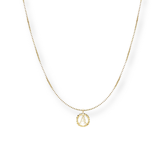 FIRST LETTER INITIAL PENDANT CHAIN NECKLACE